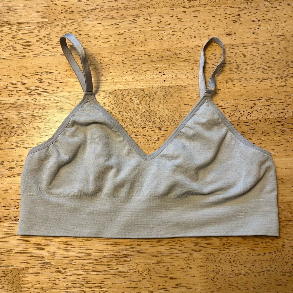 Branwyn Merino Wool Bralette grey medium